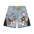 Godspeed Shorts in Denim Patchwork V2 Blu