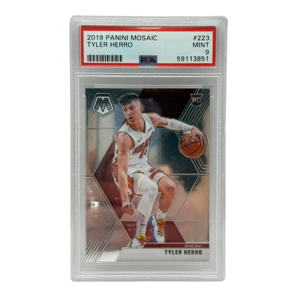 2019 Panini Mosaic Tyler Herro Rookie Card #223 PSA 9 MINT