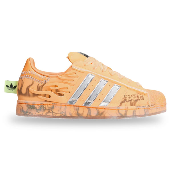Adidas Superstar Hellstar Hazy Orange sneakers — style LA1501 — photo 1 of 5