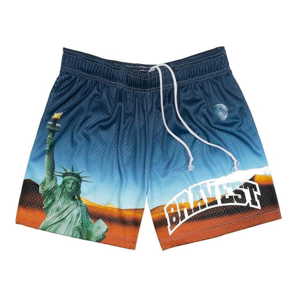 Bravest Studios Statue of Liberty Shorts - Supra Sneakers