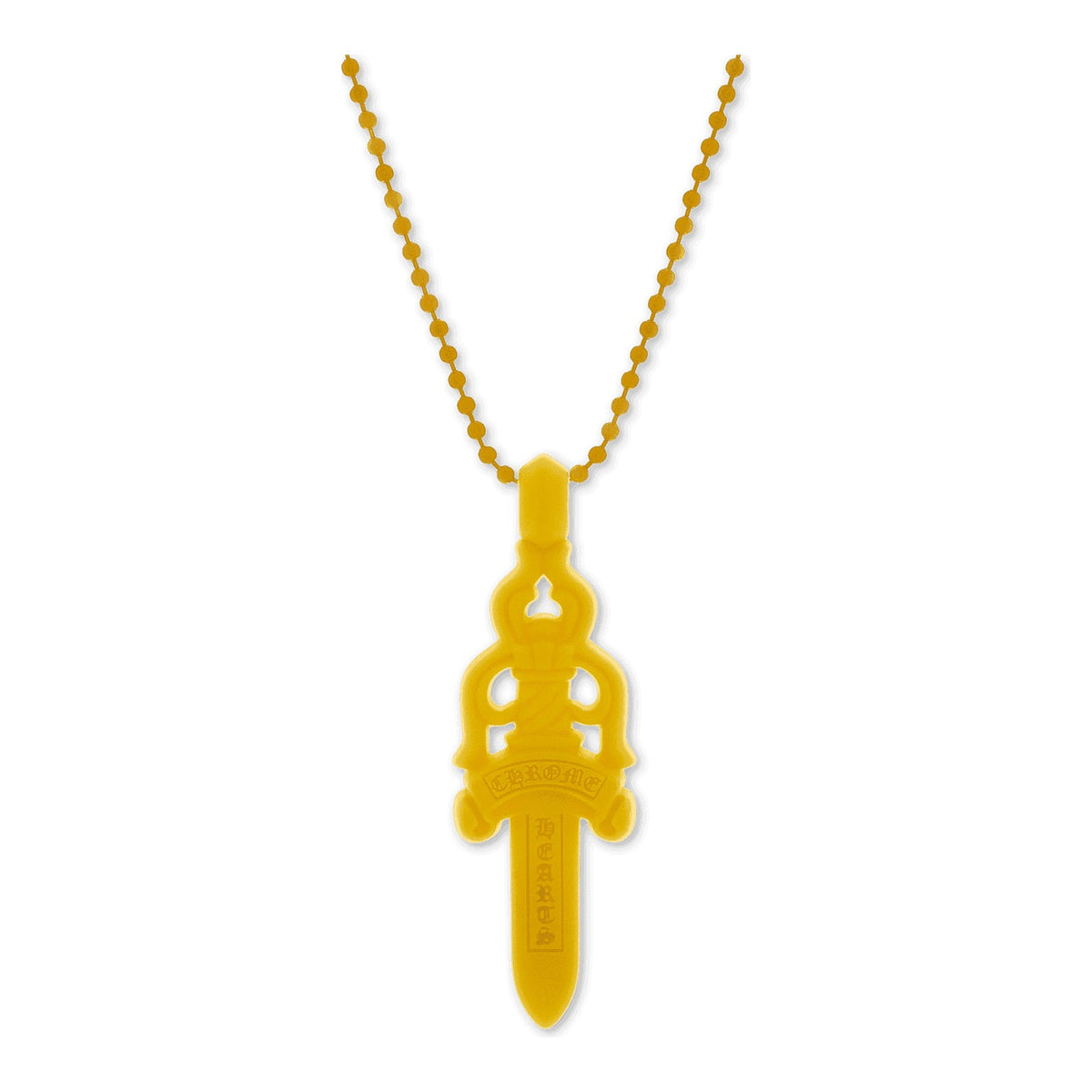 Chrome Hearts Silichrome Dagger Necklace Yellow - Supra Sneakers