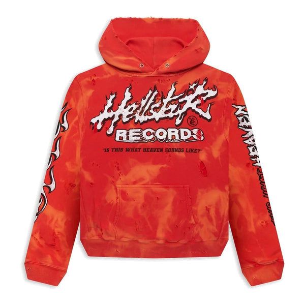 Hellstar Records Lava Wash Hoodie Red