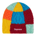 Supreme Bonnet tricoté à blocs multicolores