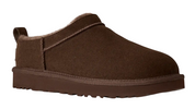 Brown slip-on shoe on a white background