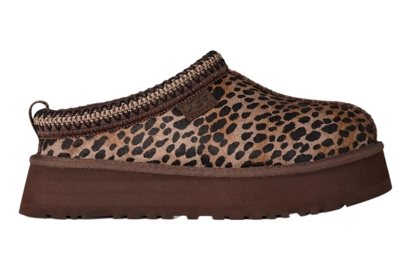 UGG Tazz Slipper Caspian Leopard Print Burnt Cedar (Women's)