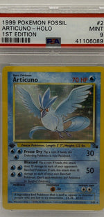 1999 Pokémon Fossil 1st Edition Articuno Holo #2 PSA 9 MINT - Image 4