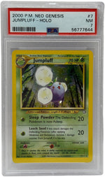 2000 Pokémon Neo Genesis Jumpluff Holo 7/111 PSA 7 NEAR MINT - Image 1