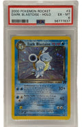 2000年 宝可梦 火箭队系列 黑暗水箭龟 全息闪卡 3/82 PSA 6 EX-MT