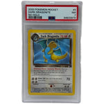 2000 Pokémon Rocket Dark Dragonite ERROR No Holo 5/82 PSA 7 NEAR MINT - Image 1