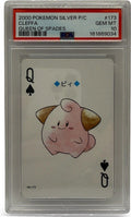 2000 Pokémon Silver Playing Cards Cleffa Queen of Spades #173 PSA 10 GEM MINT