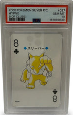 2000 Pokémon Silver Playing Cards Hypno 8 of Clubs #097 PSA 10 GEM MINT — photo 1 - Image 1