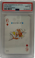 2000 Pokémon Silver Playing Cards Magikarp 6 of Diamonds #129 PSA 10 GEM MINT