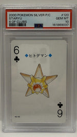 2000 Pokémon Silver Playing Cards Staryu 6 of Clubs #120 PSA 10 GEM MINT — original photo 1 - Image 3