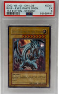 2002 Yu-Gi-Oh! LOB Blue Eyes White Dragon 1st Edition Spanish #S001 - PSA 5 (LDD-S001)