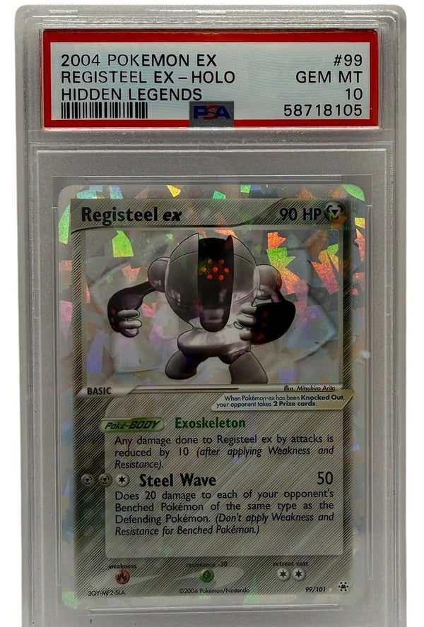 2004 Pokémon Ex Hidden Legends Registeel Ex Holo #99 PSA 10 GEM MINT — photo 1