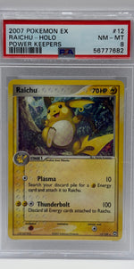 2007 Pokémon Ex Power Keeps Raichu Holo 12/108 PSA 8 NEAR MINT - MINT - Image 3