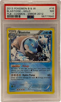 2013 Pokémon Scontro di Plasma Cosmos Tortank Errore Holo 2012 16/101 PSA 7 Quasi Nuovo
