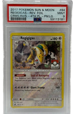 2017 Pokémon League Crismon Invasion Regigigas 2nd Place Reverse Holo 84/111 PSA 9 MINT - Image 1