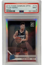 2019 Panini Donruss Optic Tyler Herro Holo Rookie Card #172 PSA 9 MINT - Image 1