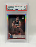 2019 Panini Donruss Optic Tyler Herro Holo Rookie Card #172 PSA 9 MINT - Image 3