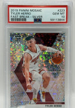 2019 Panini Mosaic Tyler Herro Fast Break Silver Rookie Card #223 PSA 10 GEM MINT - Image 3