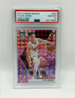 2019 Panini Mosaic Tyler Herro Pink Camo Rookie Card #223 PSA 10 GEM MINT - Image 3