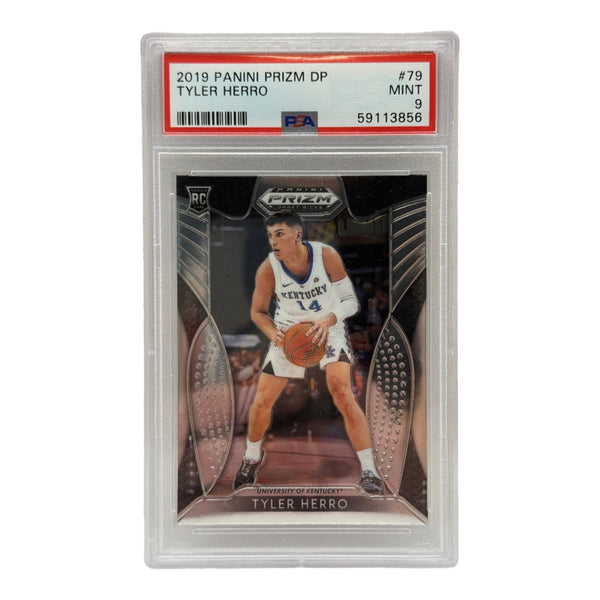 2019 Panini Prizm Draft Picks Tyler Herro Rookie Card #79 PSA 9 MINT