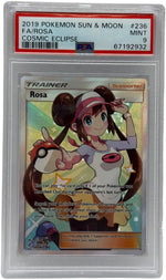 2019 Pokémon Cosmic Eclipse Rosa Full Art 236/236 PSA 9 MINT (Sun & Moon) - Image 1