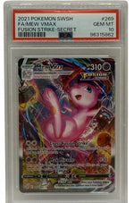 2021 Pokémon SWSH Fusion Strike Mew VMAX Secret Rare #269 PSA 10 GEM MINT — photo 1 - Image 1