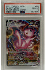 2021 Pokémon SWSH Fusion Strike Mew VMAX Secret Rare #269 PSA 10 GEM MINT — original photo 1 - Image 3