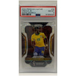2022 Panini Prizm World Cup Qatar 2024 Vinicius Jr. White Sparkle #36 PSA 8 NM-MT - Image 4