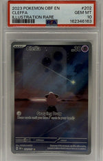 2023 Pokémon SV Obsidian Flames Cleffa Illustration Rare #202 PSA 10 GEM MINT — original photo 1 - Image 3