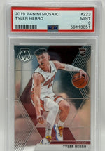 2019 Panini Mosaic Tyler Herro Rookie Card #223 PSA 9 MINT - Image 5