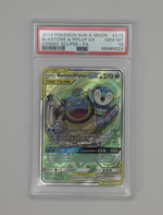 2019 Pokémon Sun & Moon Blastoise & Piplup GX 215/236 PSA 10 GEM MINT (Cosmic Eclipse Full Art) - Image 5