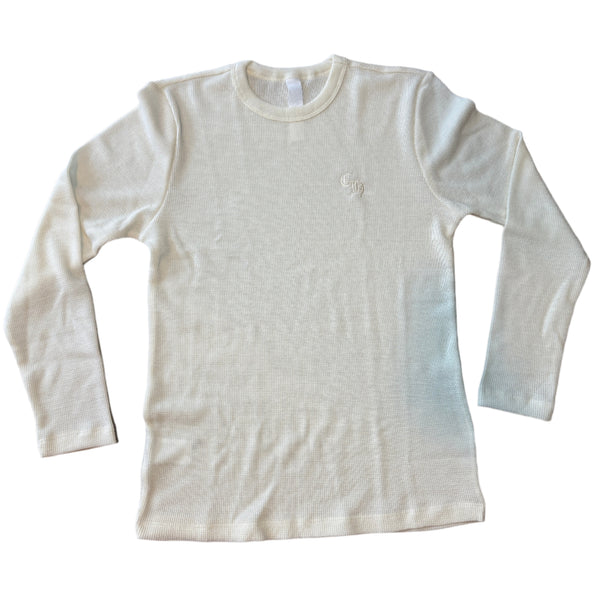 Chrome Hearts Wool Embroidered L/S Thermal Crewneck White