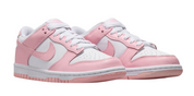 Pink and white sneakers on a white background