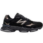 Black sneaker with New Balance logo on a white background - Image 1