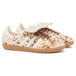 Adidas Samba LT Cow Print Brown White (Women's) sneakers — style JS3931 — photo 2 of 5 - Image 2