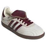 White and maroon sneaker with Adidas logo on a white background - Image 2