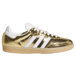 Adidas Samba OG Gold Metallic Cracked Leather (Women's)