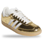 Adidas Samba OG Gold Metallic Cracked Leather (Women's) sneakers — style KI5719 — photo 2 of 5 - Image 2