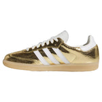 Adidas Samba OG Gold Metallic Cracked Leather (Women's) sneakers — style KI5719 — photo 3 of 5 - Image 3