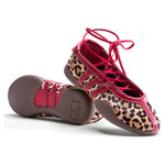 Adidas Taekwondo Mei Ballet Leopard Print Team Victory Red (Women's) sneakers — style KJ0647 — photo 2 of 5 - Image 2
