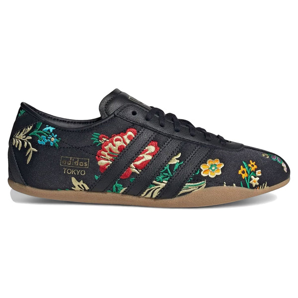 Adidas Tokyo Black Floral Embroidery (Women's) sneakers — style JR1494 — photo 1 of 5