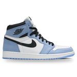 Air Jordan 1 Retro High White University Blue Black sneakers — style 555088-134 — photo 1 of 5 - Image 1