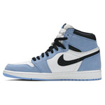Air Jordan 1 Retro High White University Blue Black sneakers — style 555088-134 — photo 4 of 5 - Image 4