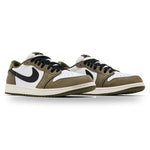 Air Jordan 1 Retro Low Medium Olive Summit White Sail Black sneakers — style HQ6998-200 — photo 2 of 5 - Image 2