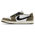 Air Jordan 1 Retro Low Medium Olive Summit White Sail Black sneakers — style HQ6998-200 — photo 3 of 5 - Image 3