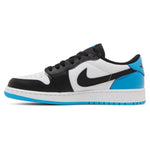 Air Jordan 1 Retro Low OG Black Dark Powder Blue (GS) sneakers — style CZ0858-104 — photo 3 of 5 - Image 3