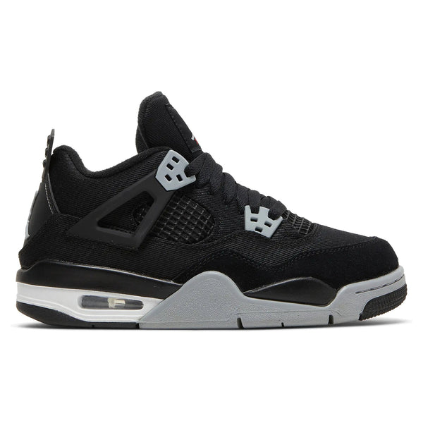 Air Jordan 4 Retro Black Canvas (GS) sneakers — style DV0553-006 — photo 1 of 5